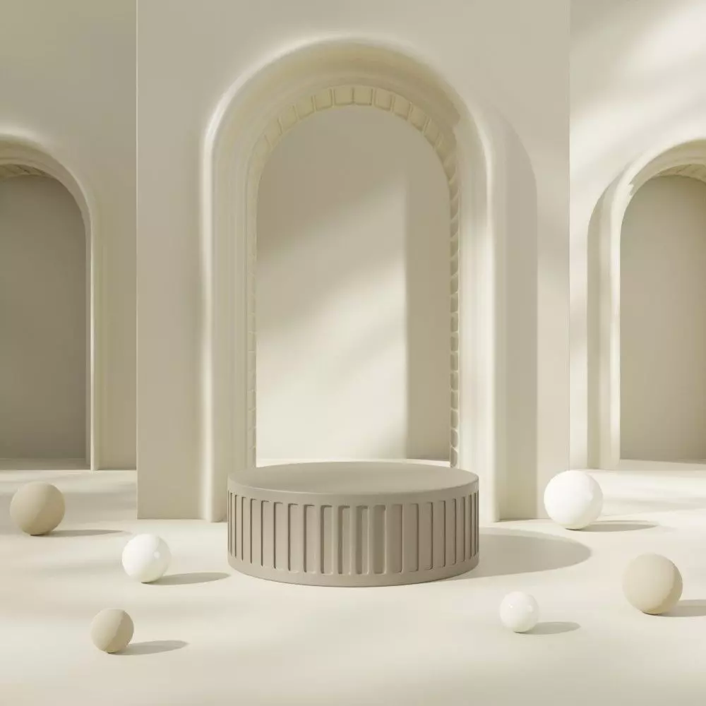 Elegant Brown Roman Style Pallet 3D model_0