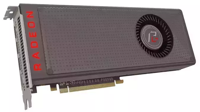 PG X RADEON RX VEGA 56 8G Graphics Card GPU 3D model