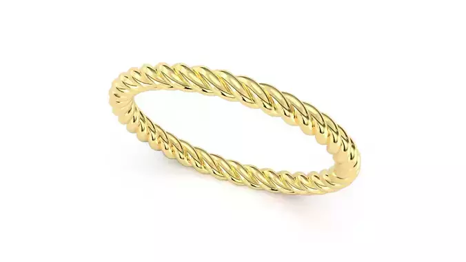 Rope Ring detail R033 3D print model 3D print model