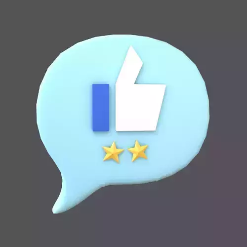 Rating Two Star Bubble Icon V2 003