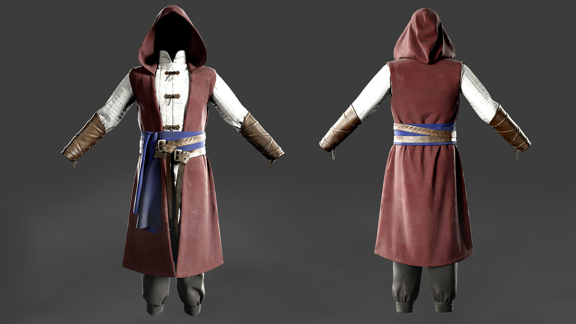 Fantasy Outfit 3D model_4