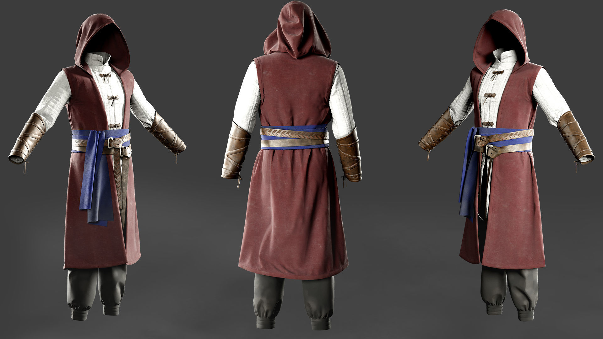 Fantasy Outfit 3D model_5