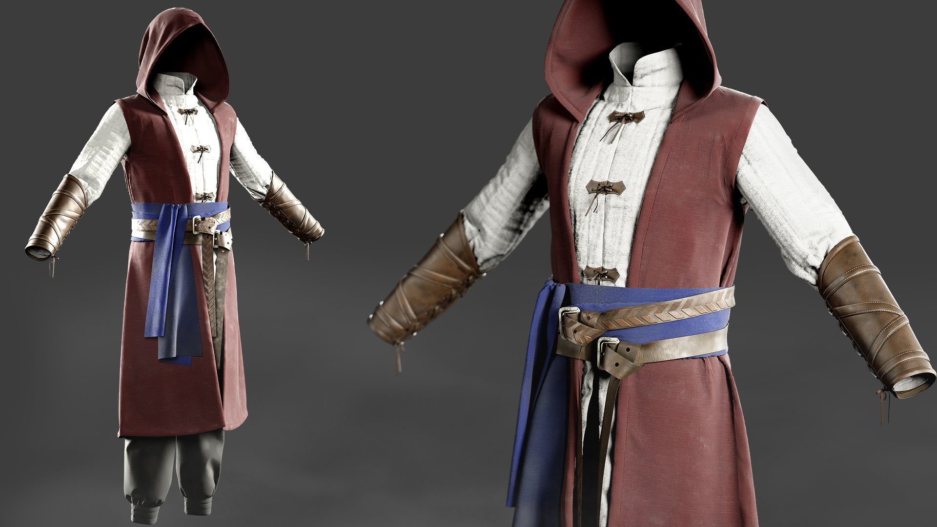 Fantasy Outfit 3D model_2