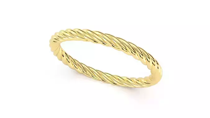 Rope Ring detail R034 3D print model 3D print model