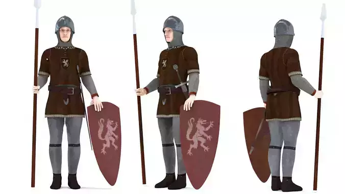 Medieval fantasy soldier