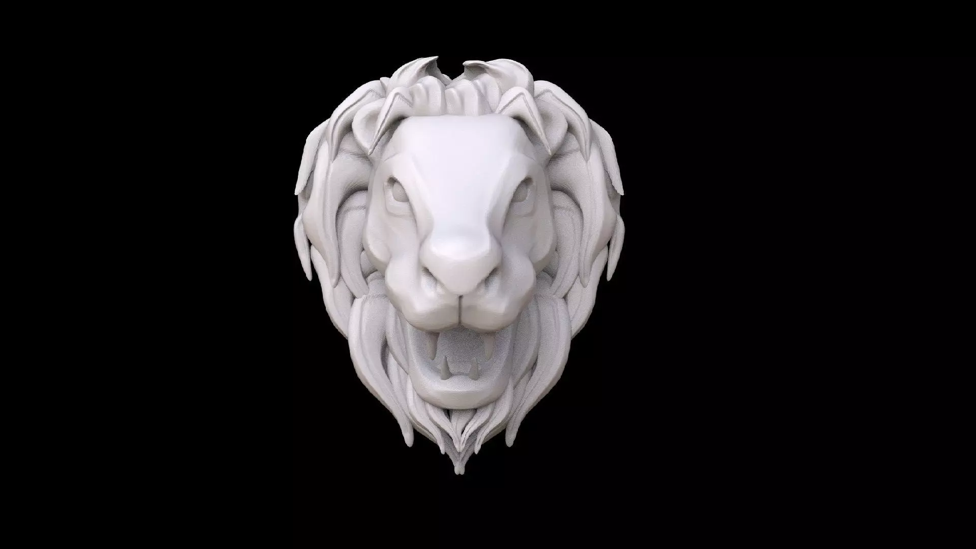 Lion Head   3D print model_0