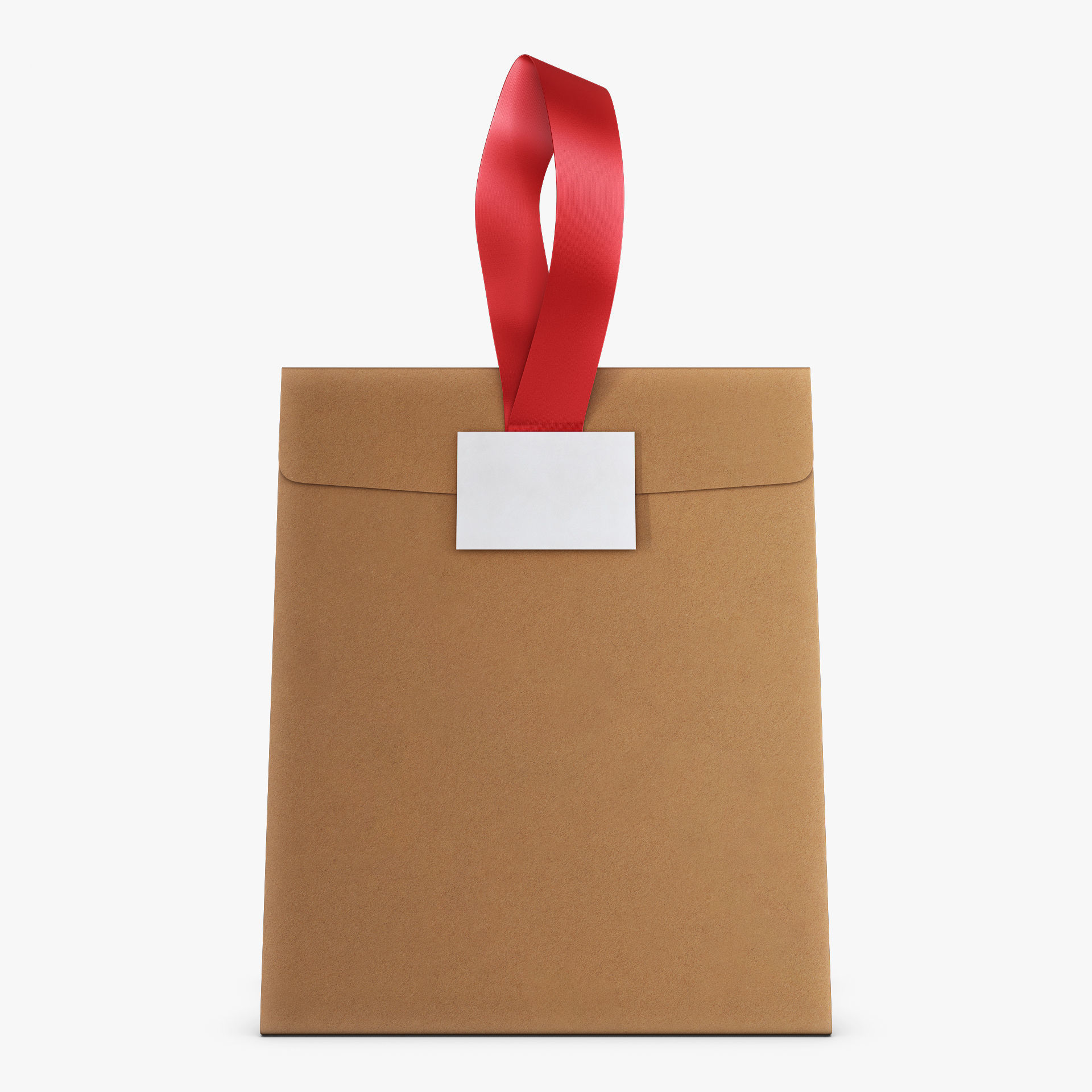 Gift Paper Bag M 1 3D model_2