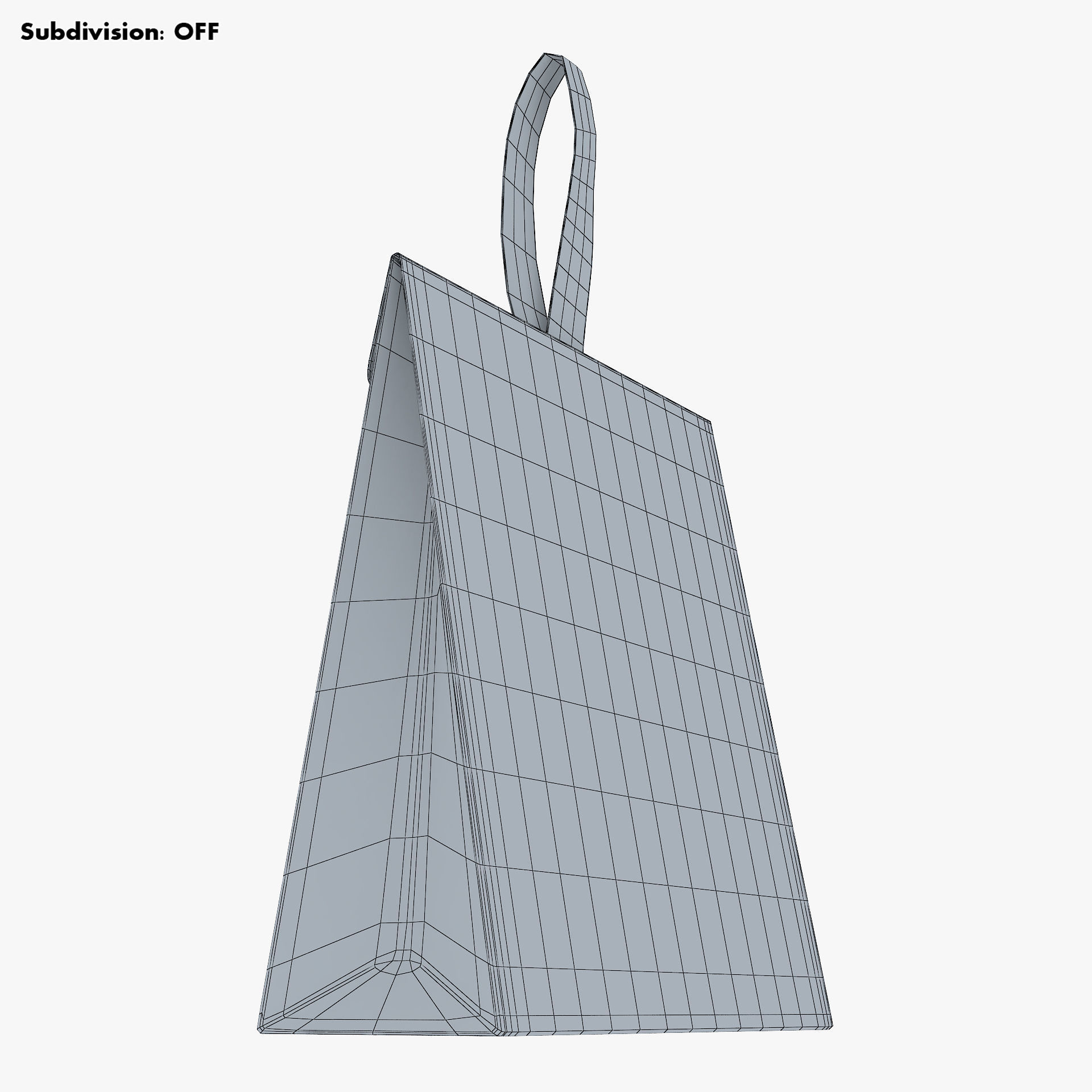Gift Paper Bag M 1 3D model_11