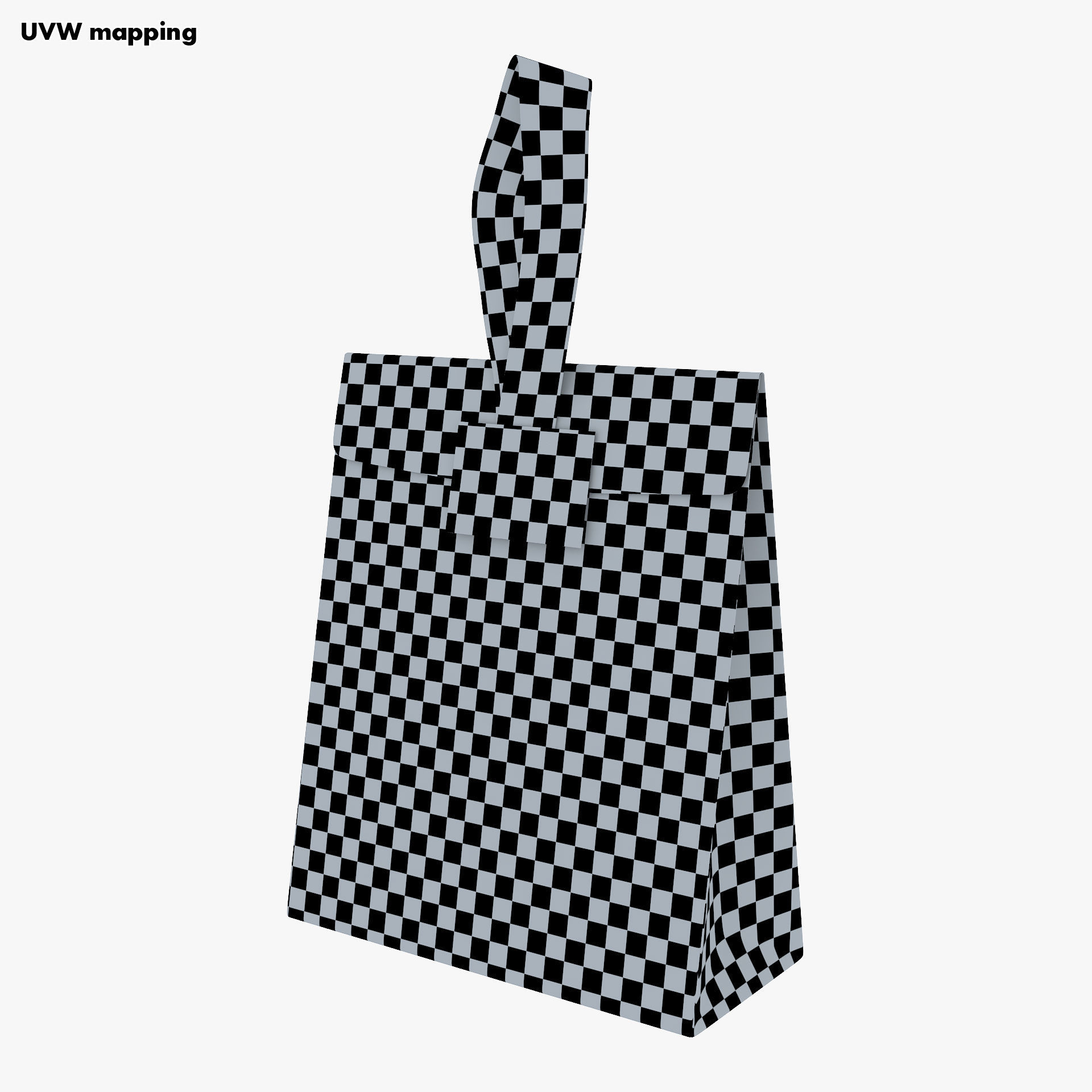 Gift Paper Bag M 1 3D model_24
