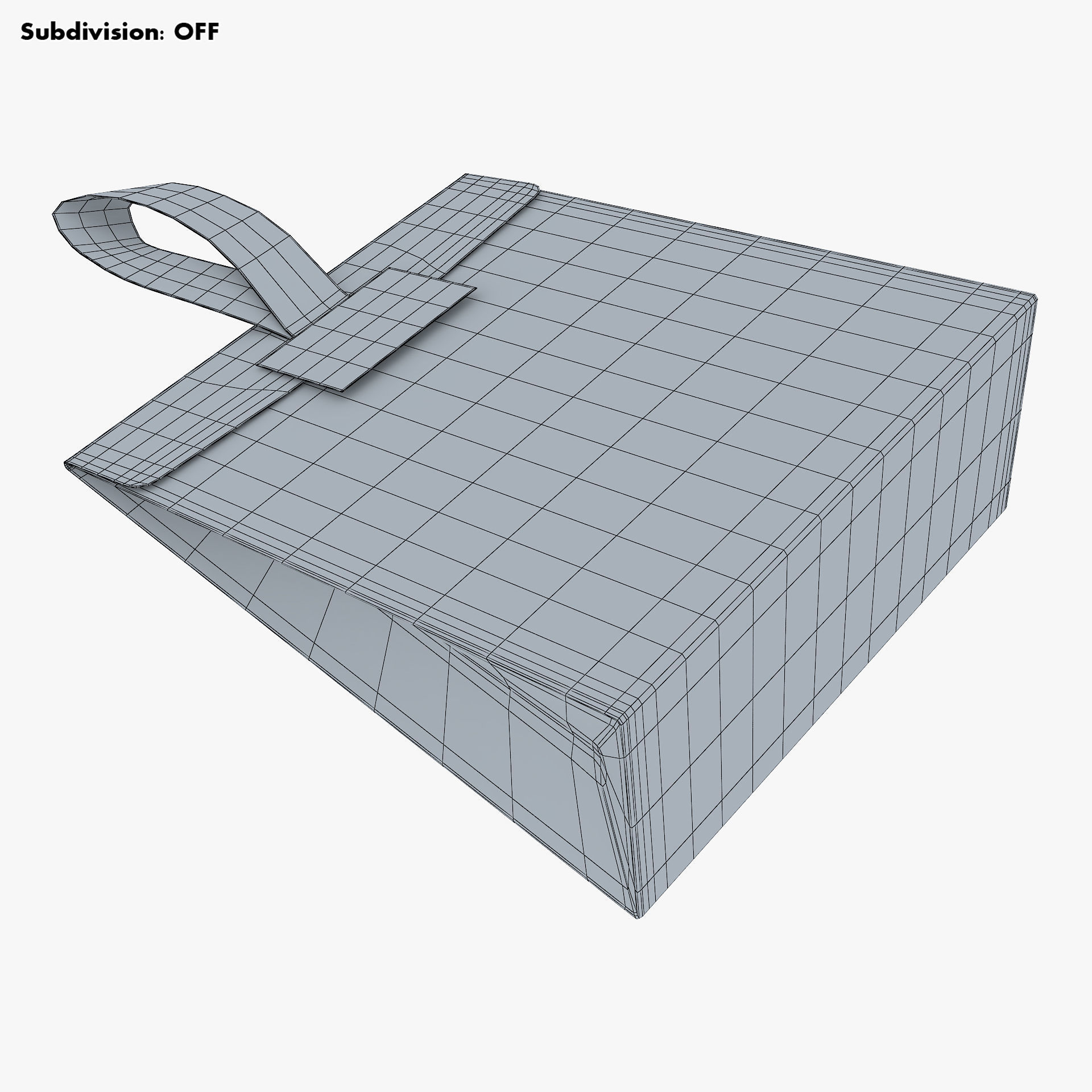 Gift Paper Bag M 1 3D model_19