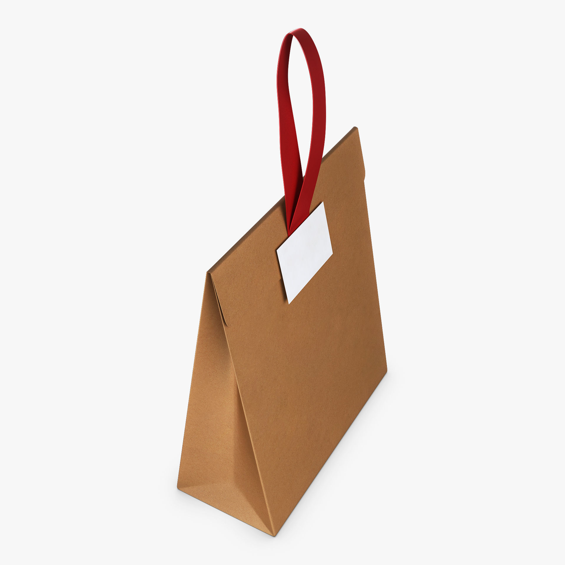 Gift Paper Bag M 1 3D model_3
