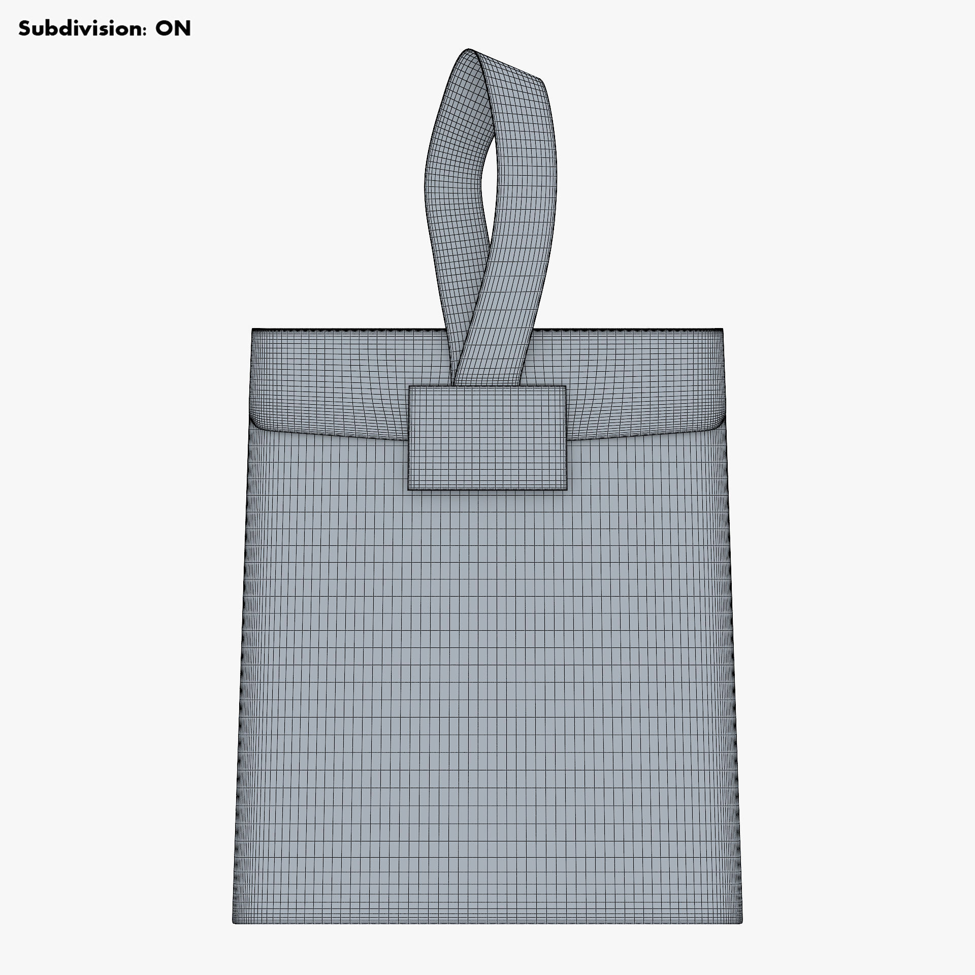 Gift Paper Bag M 1 3D model_12