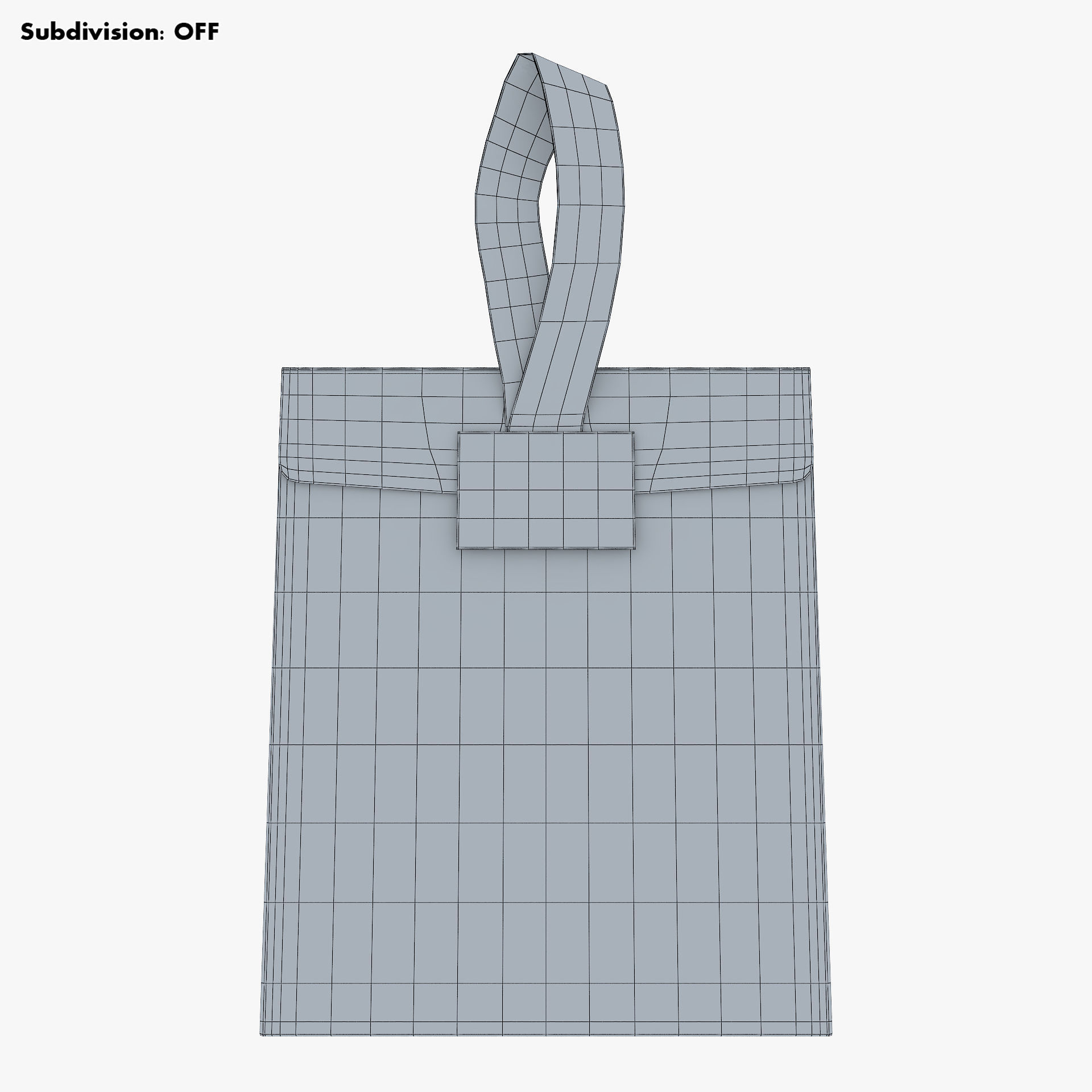 Gift Paper Bag M 1 3D model_13