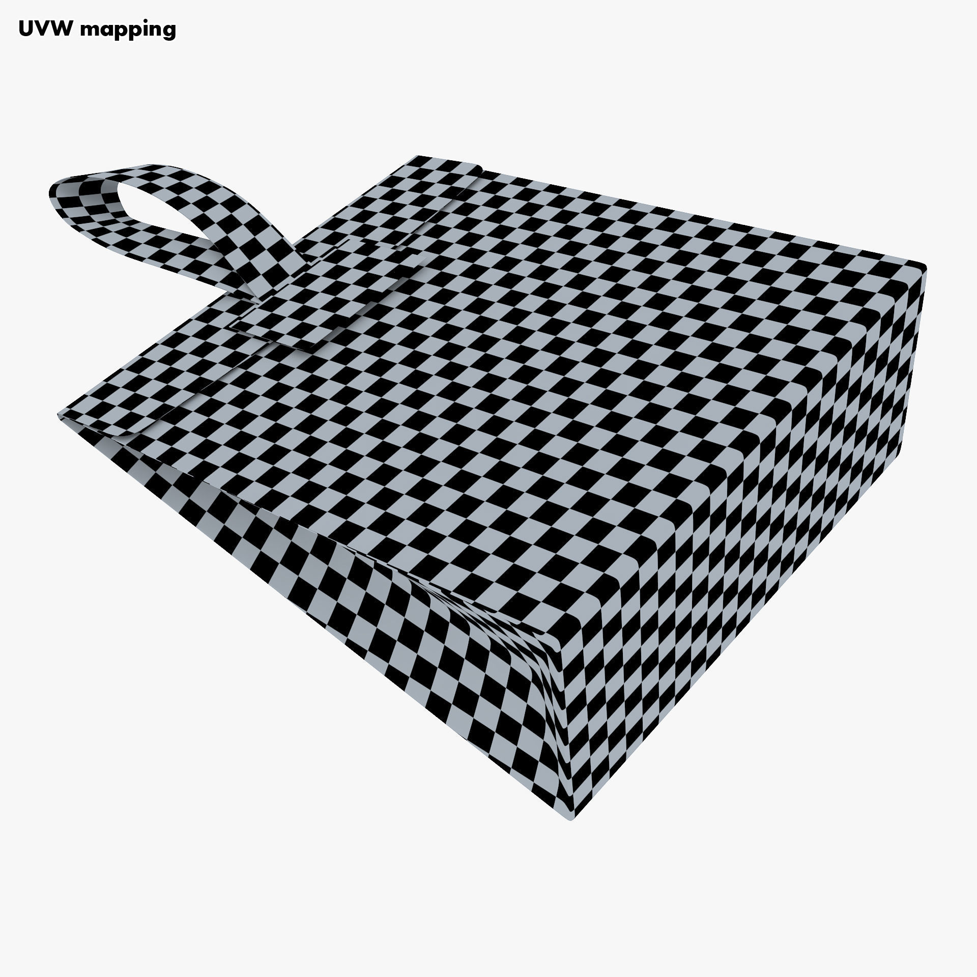 Gift Paper Bag M 1 3D model_25