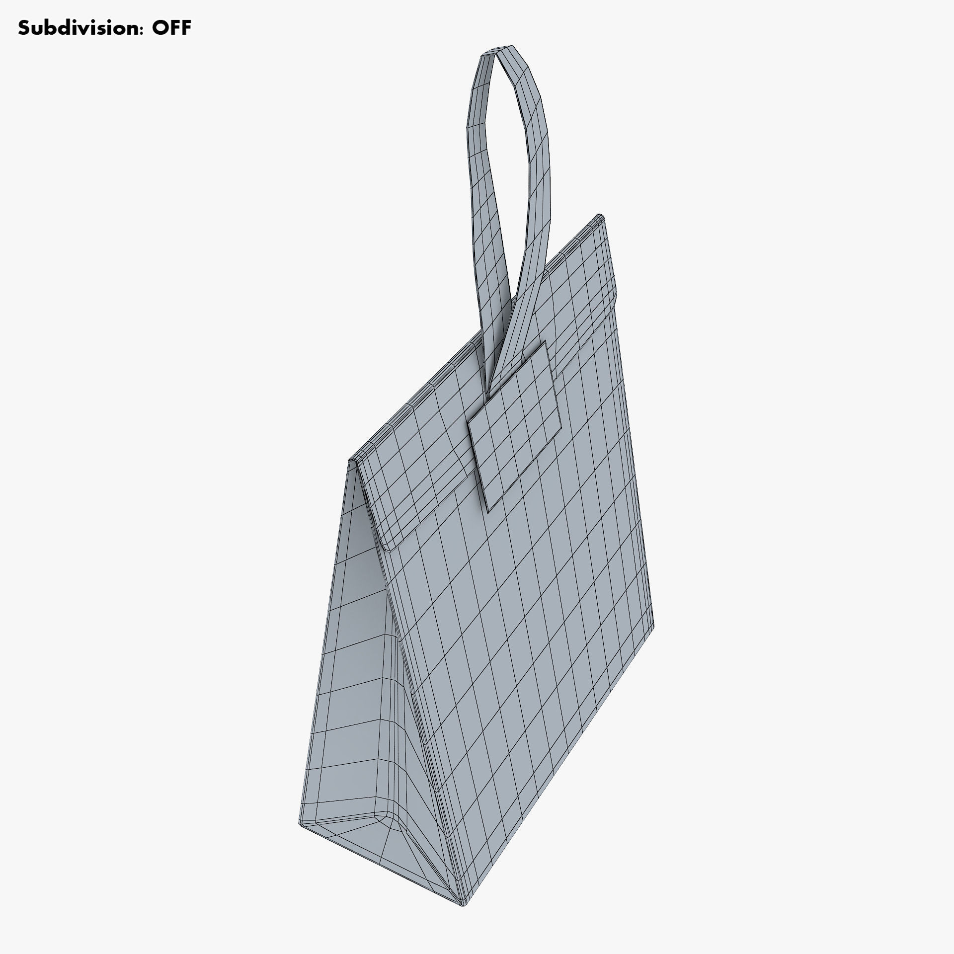 Gift Paper Bag M 1 3D model_15