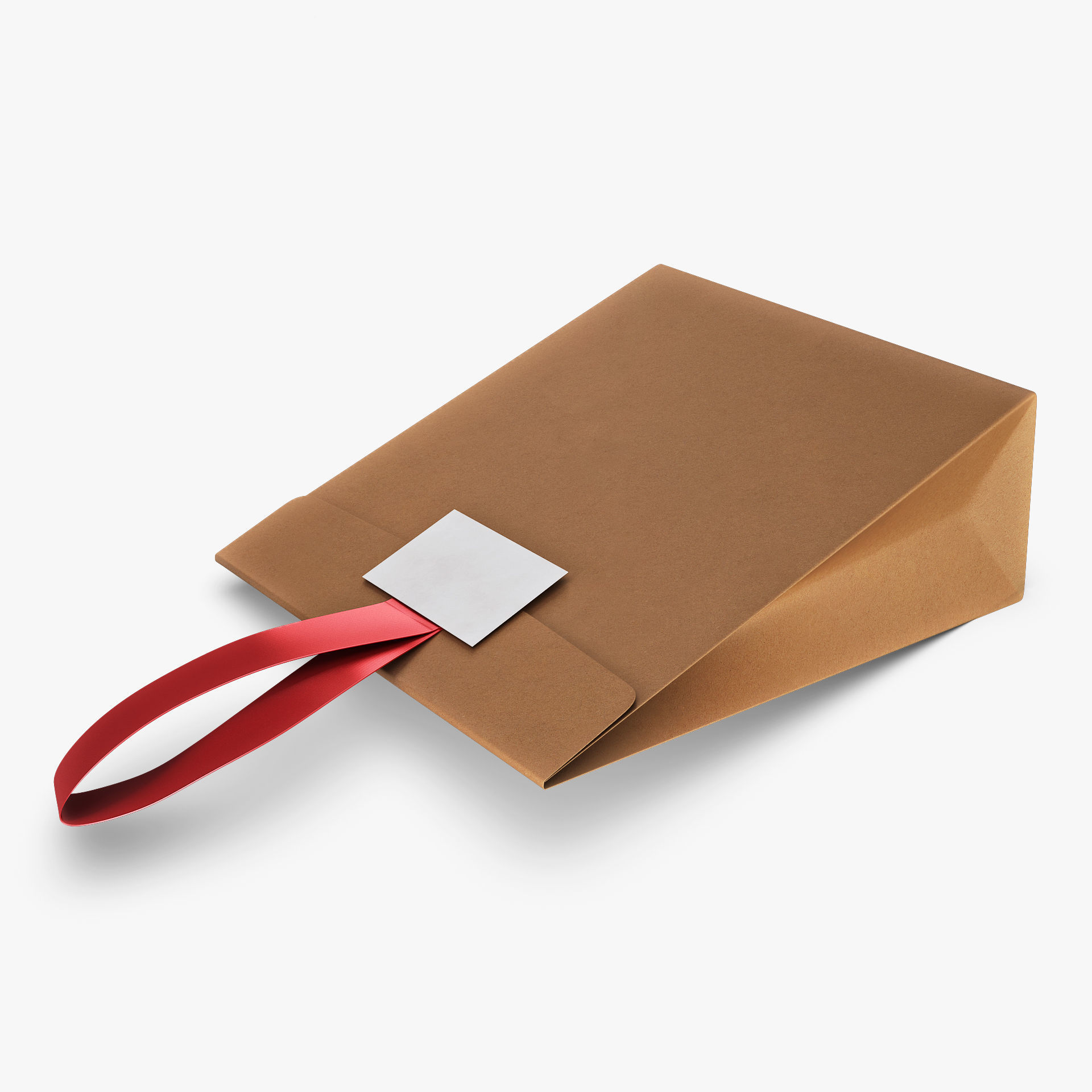 Gift Paper Bag M 1 3D model_6