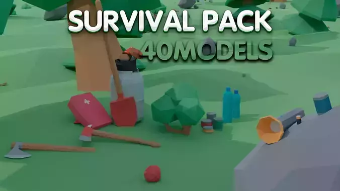 Low-poly Survival pack