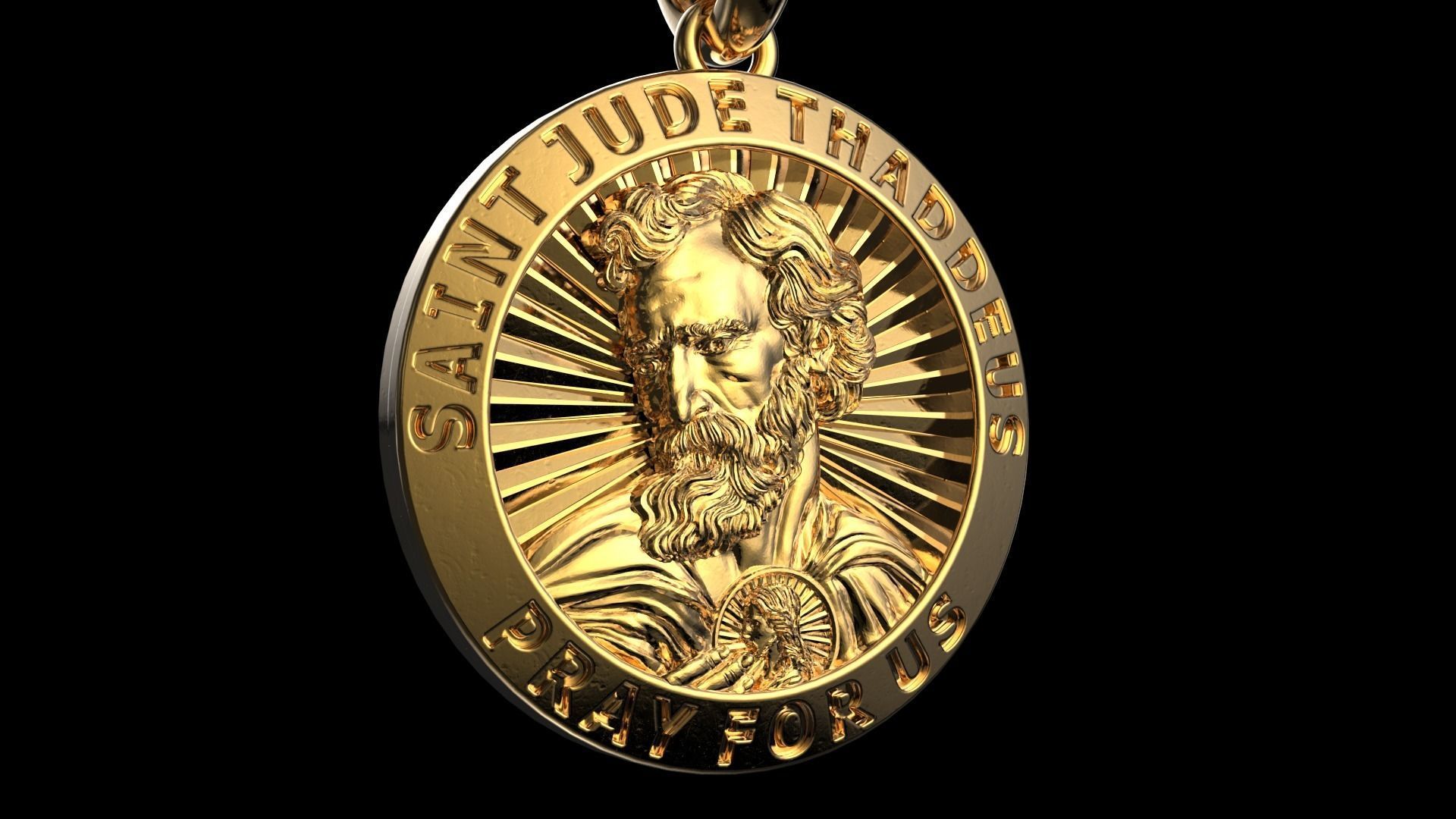 St Jude Thaddeus 3d stl 3D print model_1