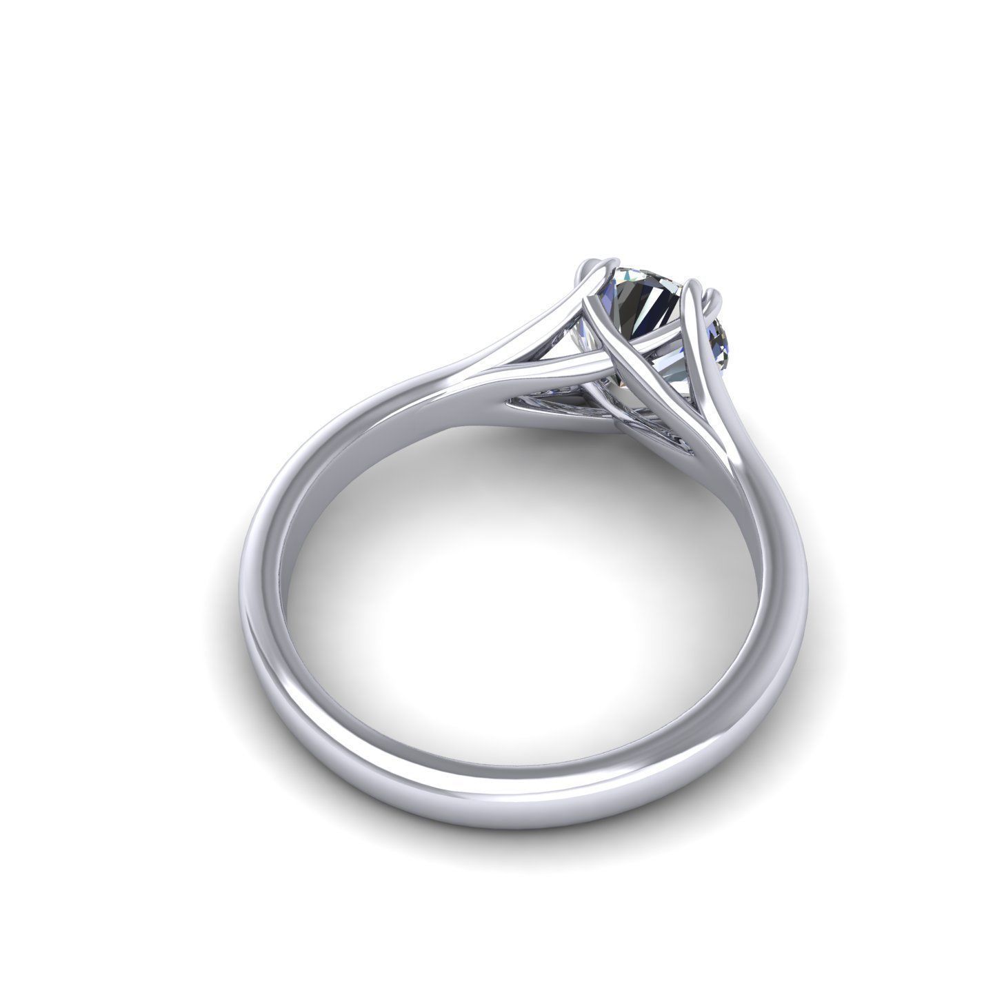 Solitaire Twist Prong R2 3D print model_4