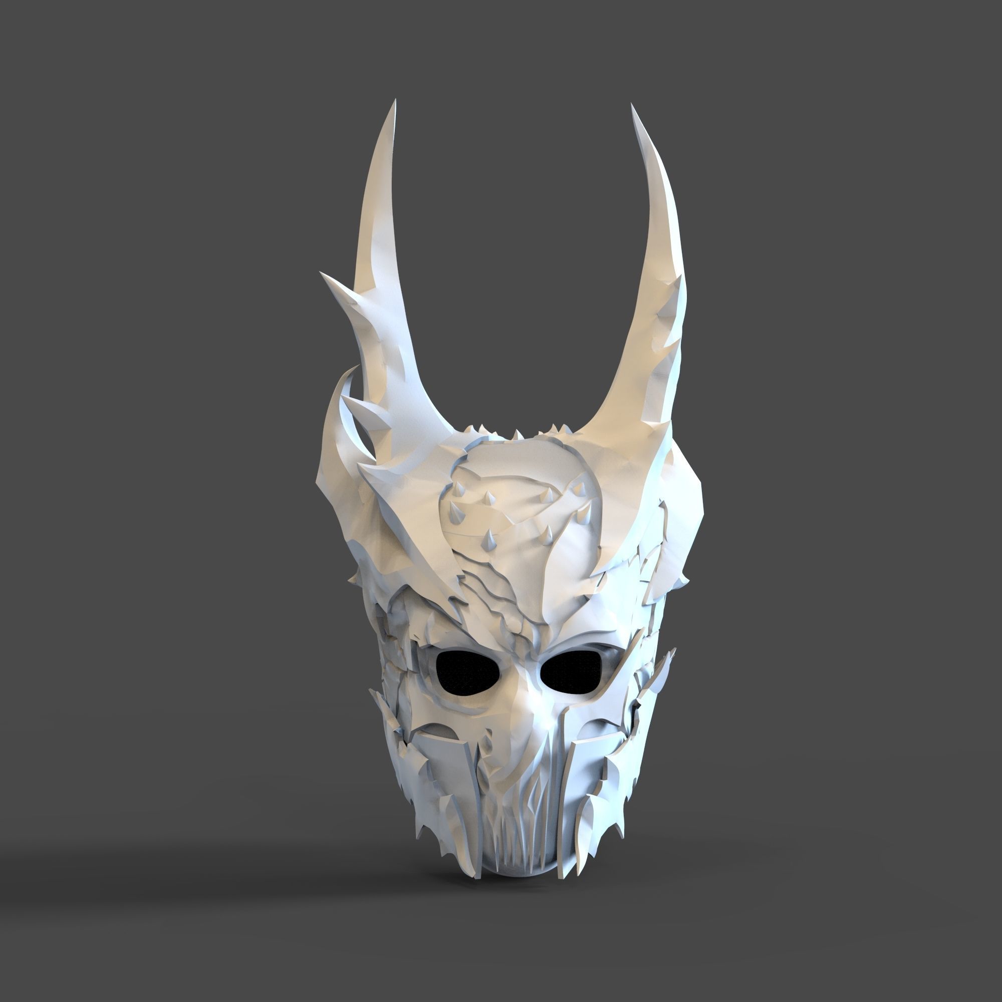 Baldurs Gate 3 Helldusk Demon Legendary Full Wearable Helmet 3D print model_26