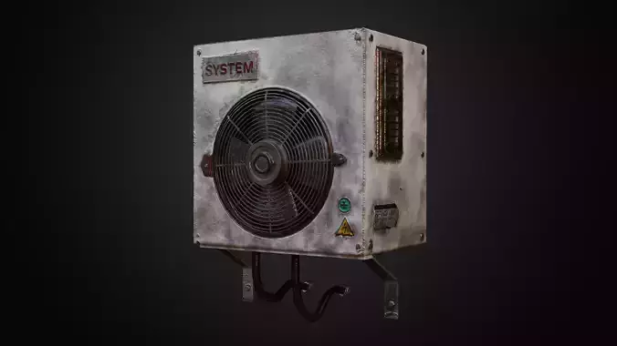 ventilator fan Free low-poly 3D model