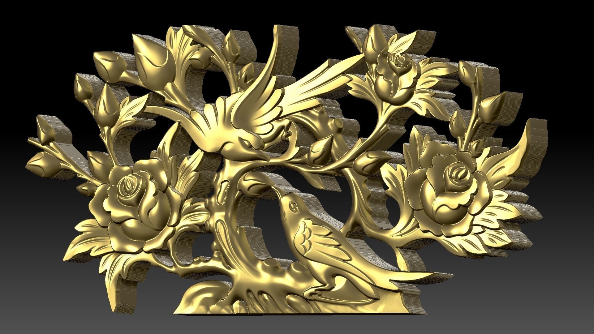 Divan pattern  3D print model_5