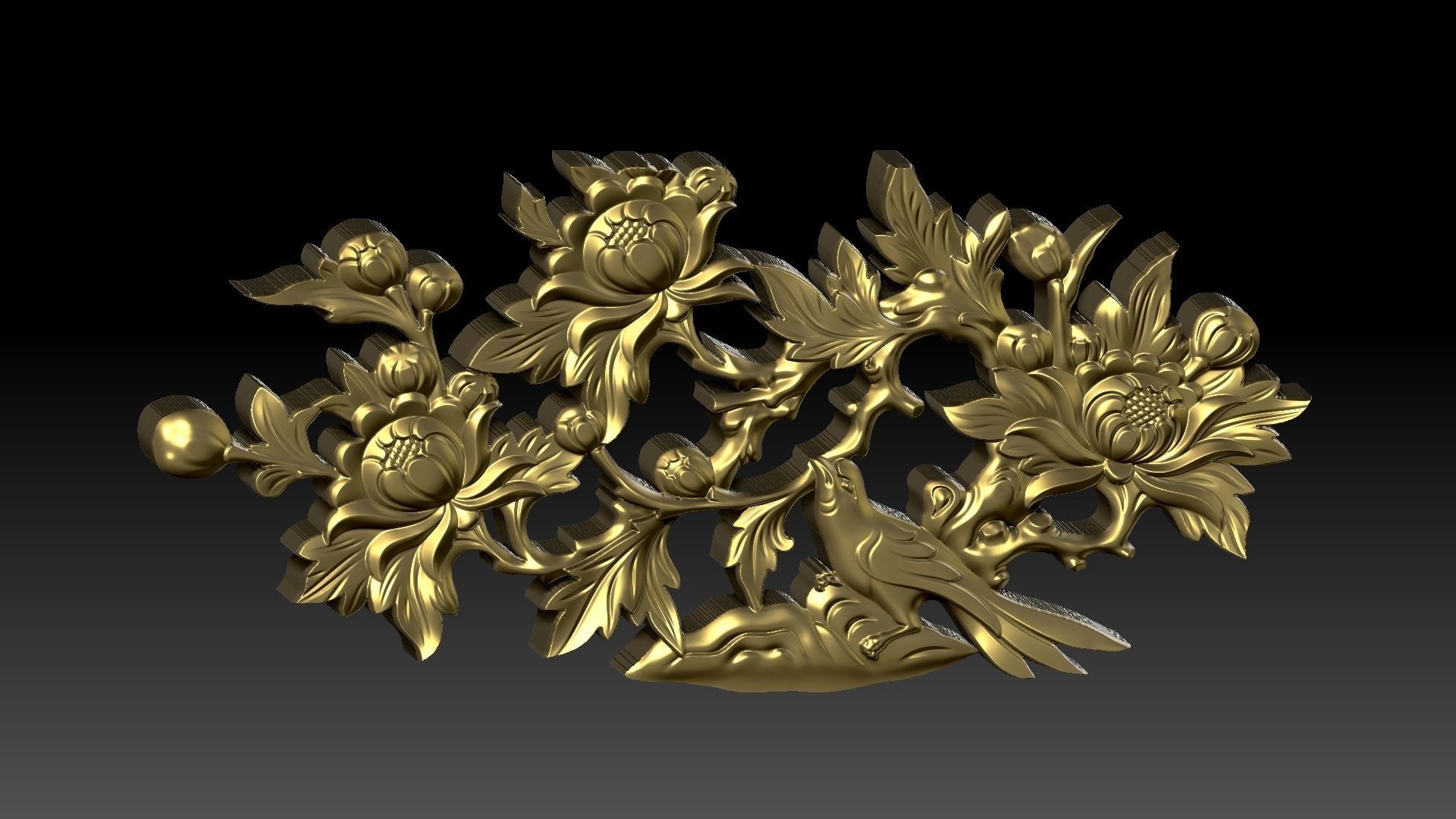 Divan pattern  3D print model_11