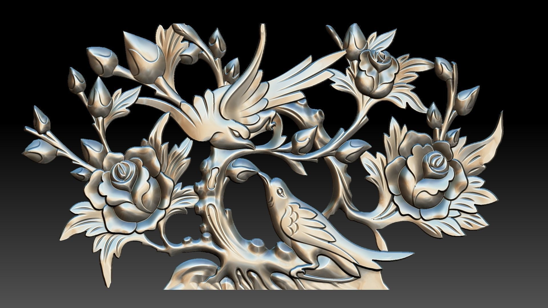 Divan pattern  3D print model_3