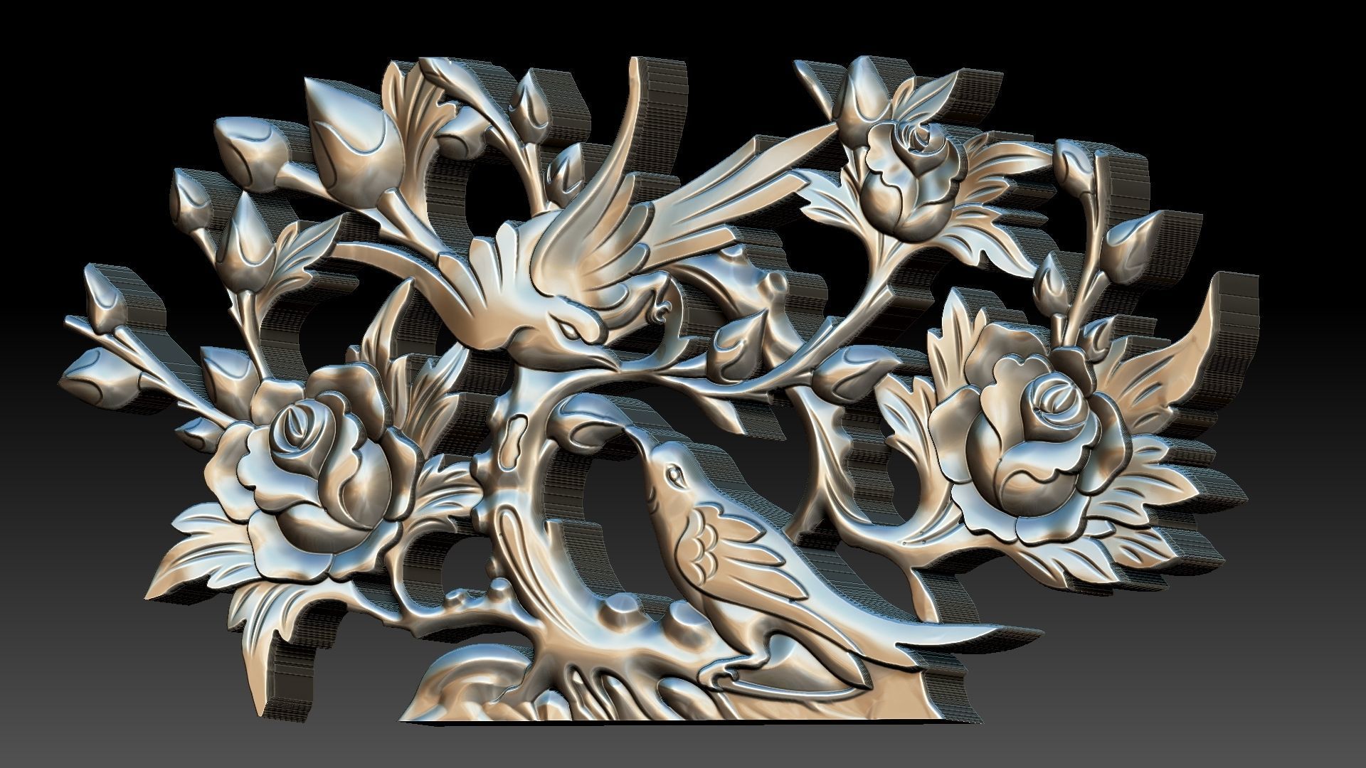 Divan pattern  3D print model_4