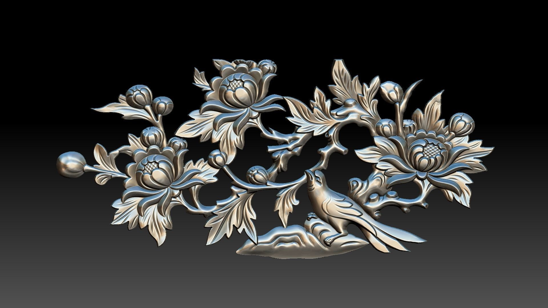 Divan pattern  3D print model_16