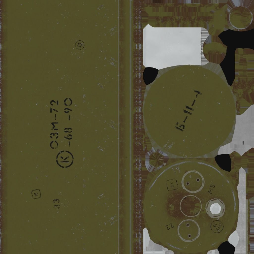 Anti-personnel bouncing mine  OZM-72 Low-poly 3D model_14