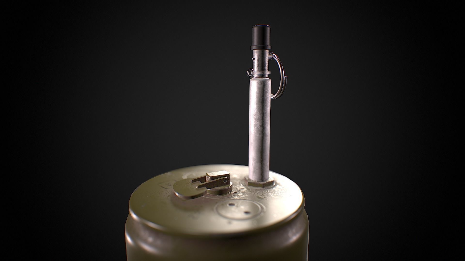 Anti-personnel bouncing mine  OZM-72 Low-poly 3D model_8