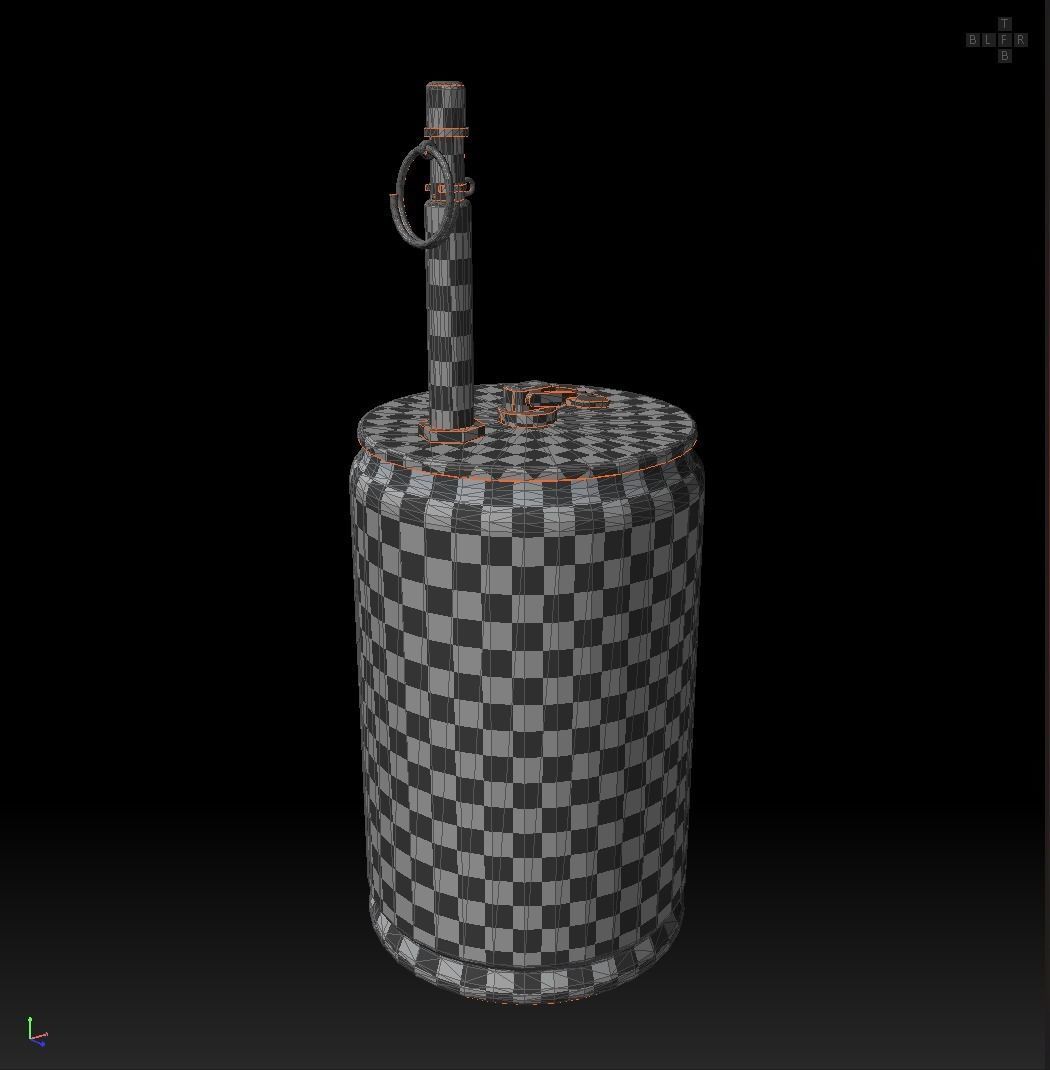 Anti-personnel bouncing mine  OZM-72 Low-poly 3D model_11