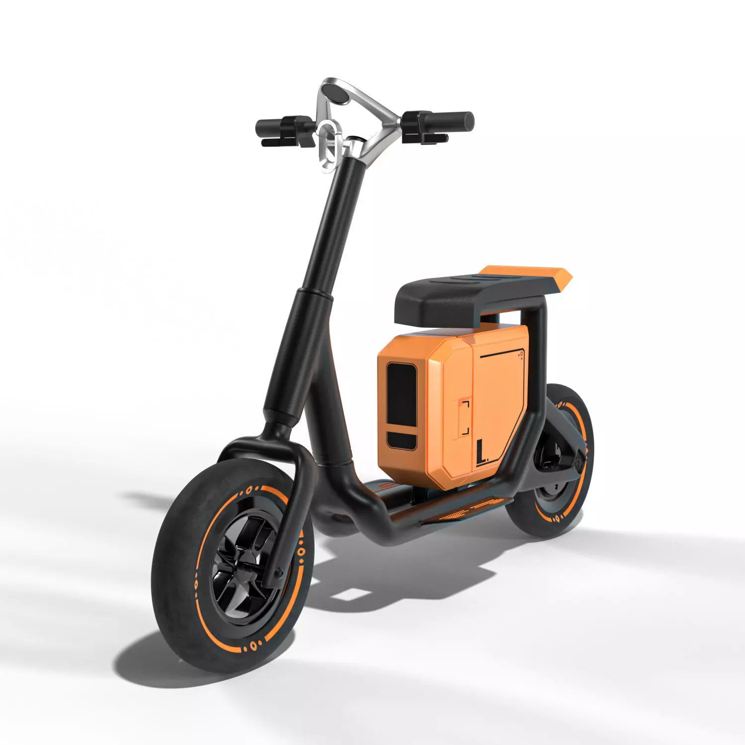 Electric Scooter 3D model_0
