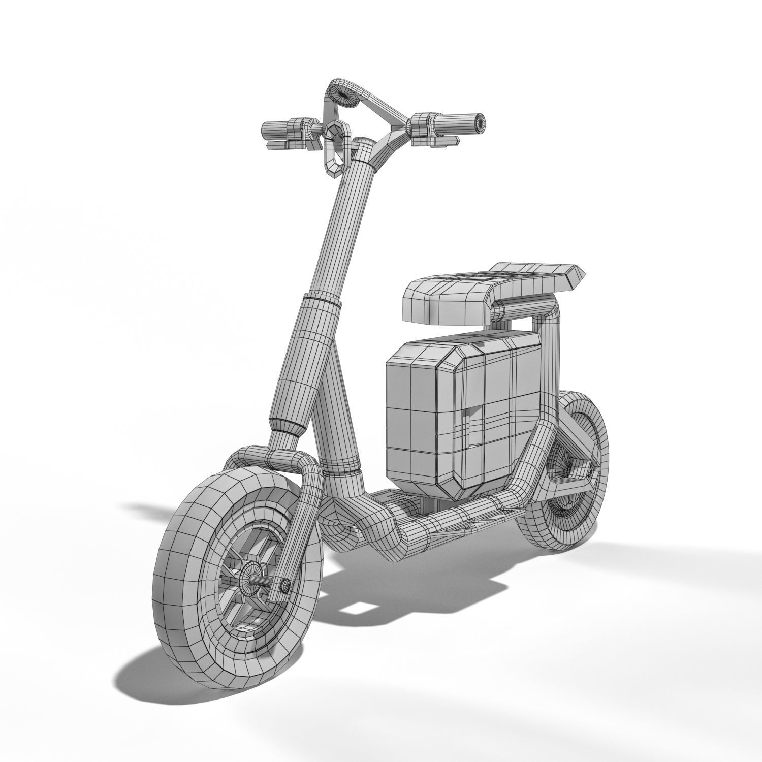 Electric Scooter 3D model_4