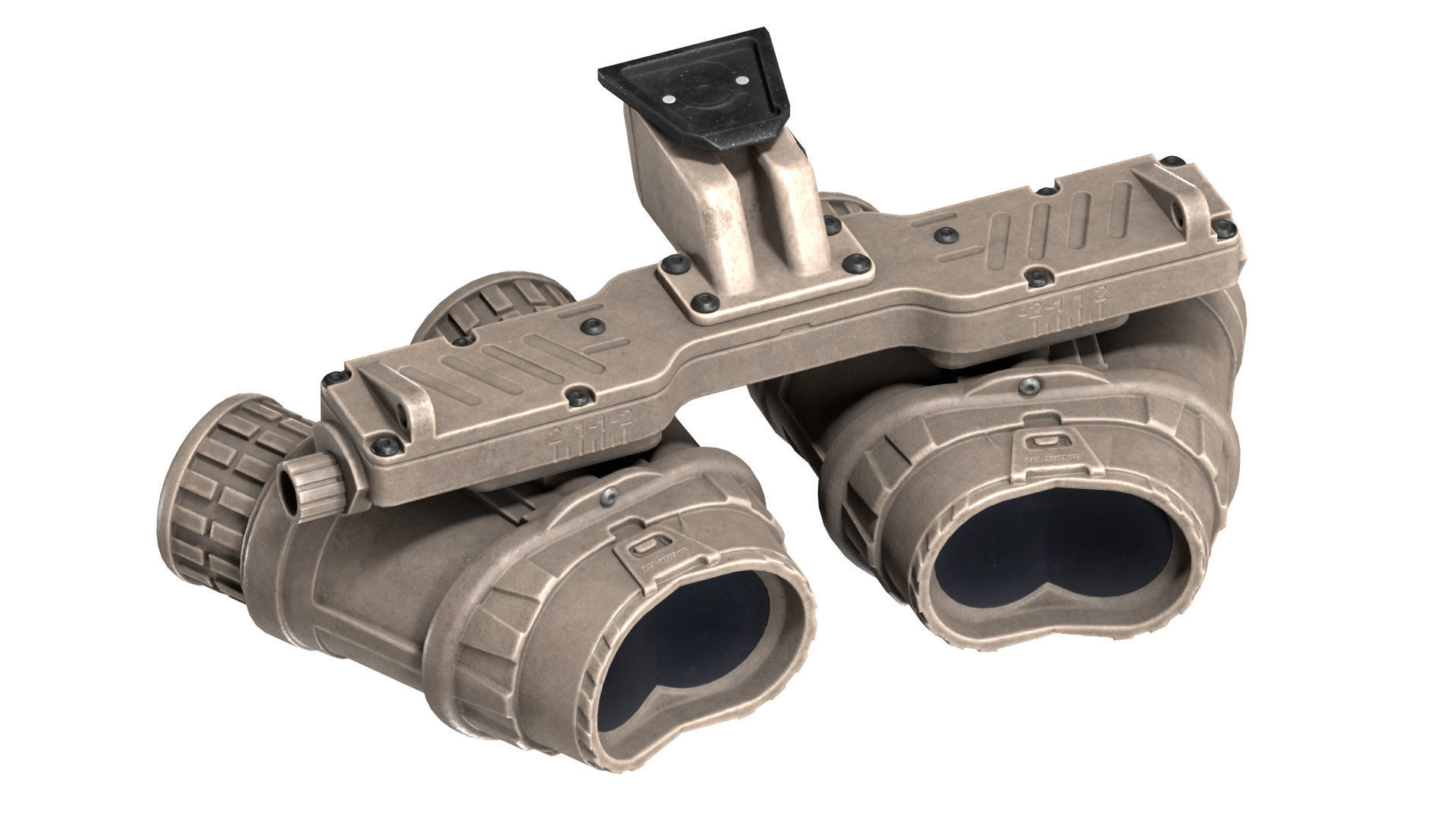 GPNVG-18 NIGHT VISION GOGGLE Low-poly 3D model_10