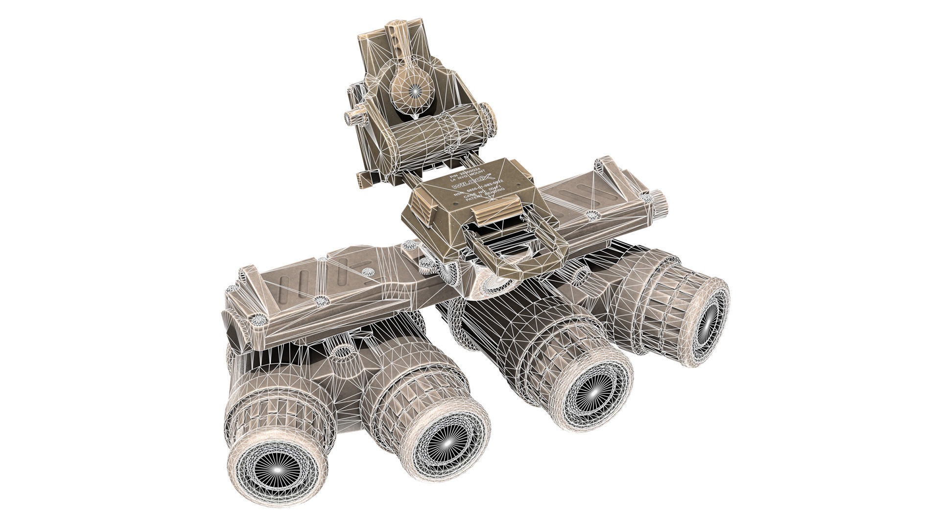 GPNVG-18 NIGHT VISION GOGGLE Low-poly 3D model_22