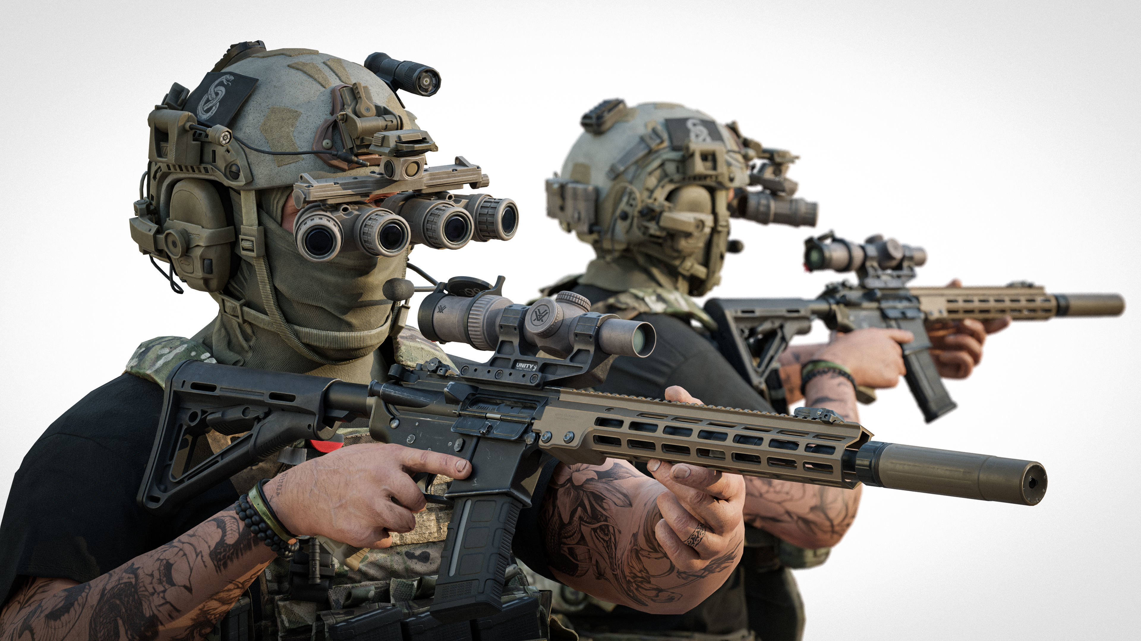 GPNVG-18 NIGHT VISION GOGGLE Low-poly 3D model_1