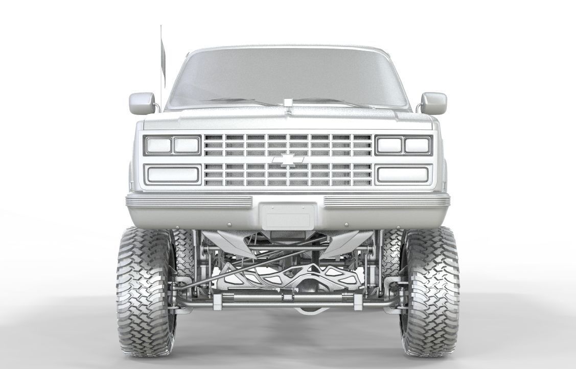 CHEVROLET C10 1500 TRUCK LIFTED 3D model_11