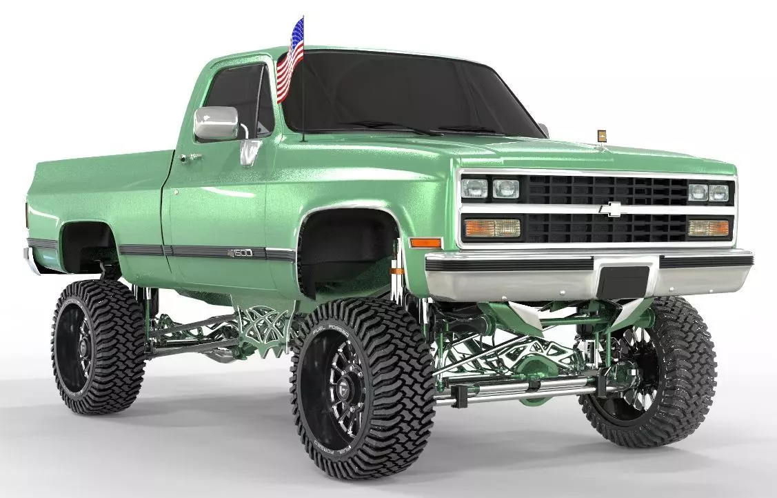CHEVROLET C10 1500 TRUCK LIFTED 3D model_0