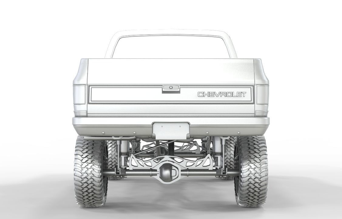 CHEVROLET C10 1500 TRUCK LIFTED 3D model_12