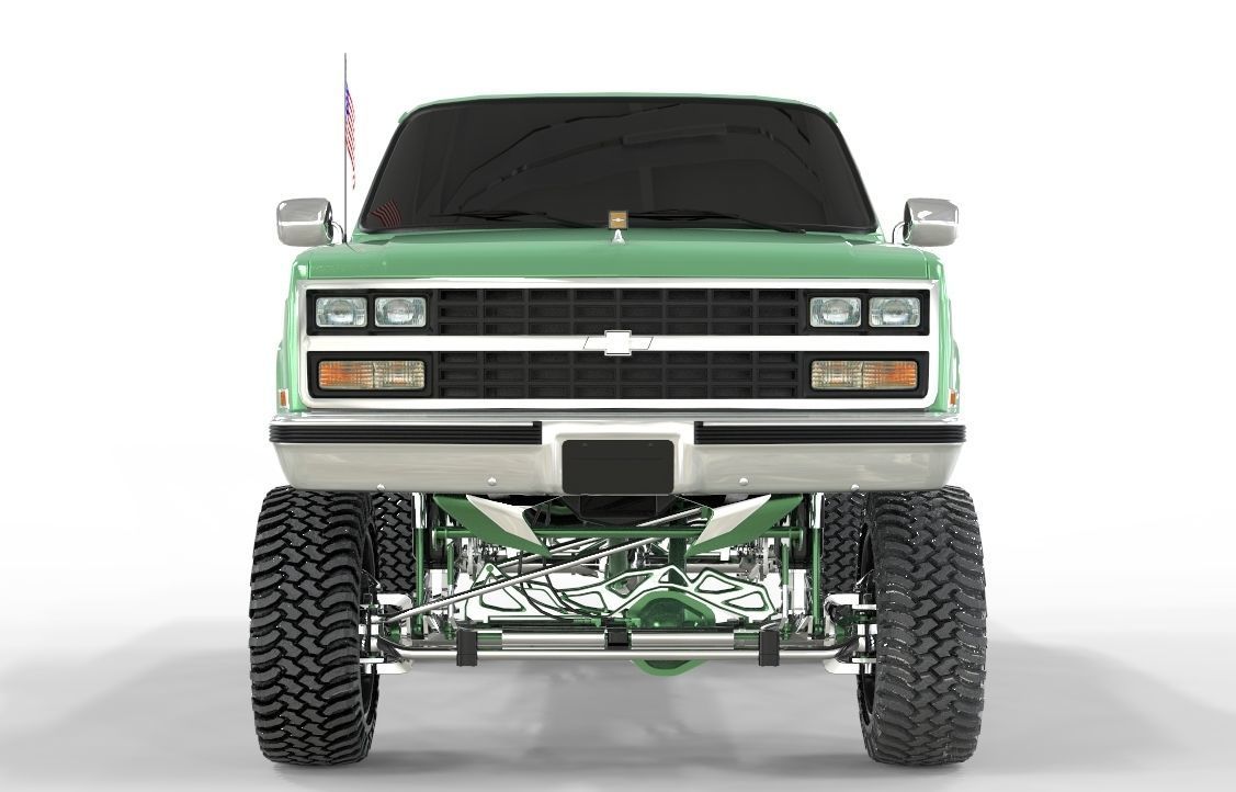 CHEVROLET C10 1500 TRUCK LIFTED 3D model_3