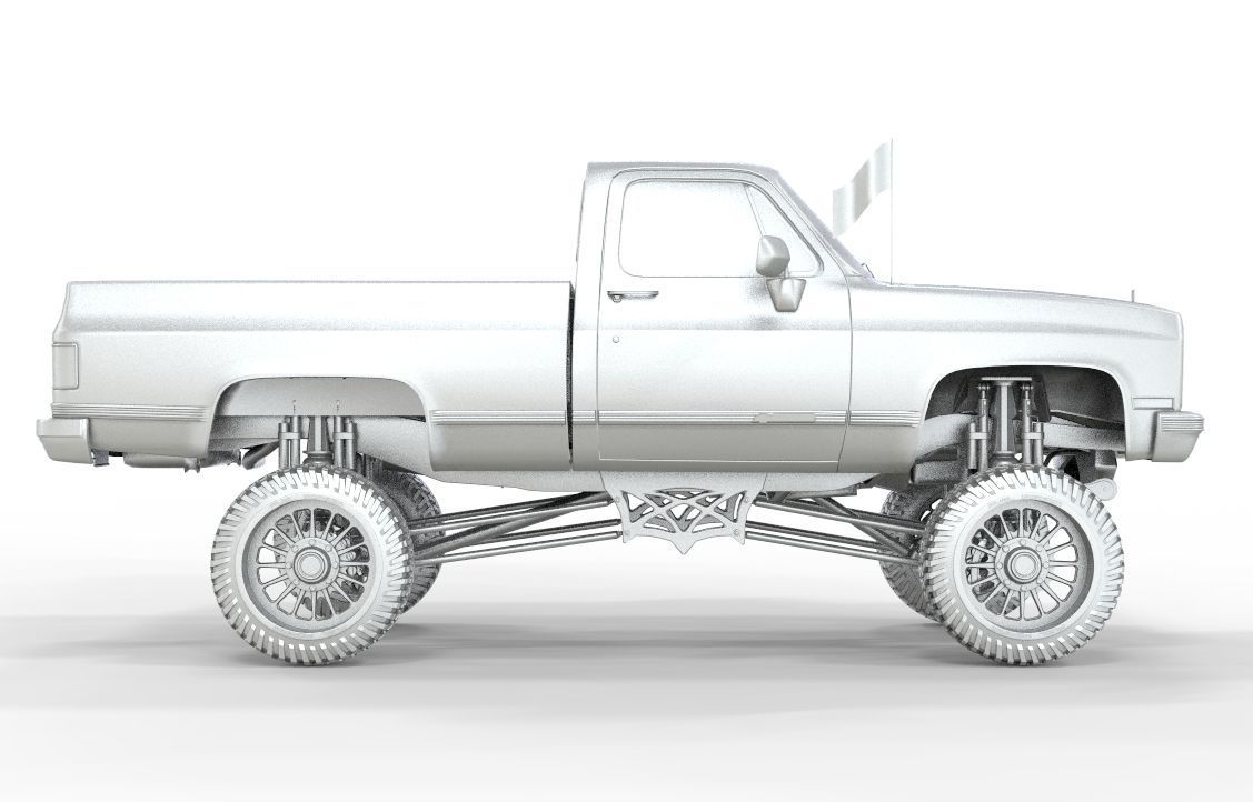CHEVROLET C10 1500 TRUCK LIFTED 3D model_10
