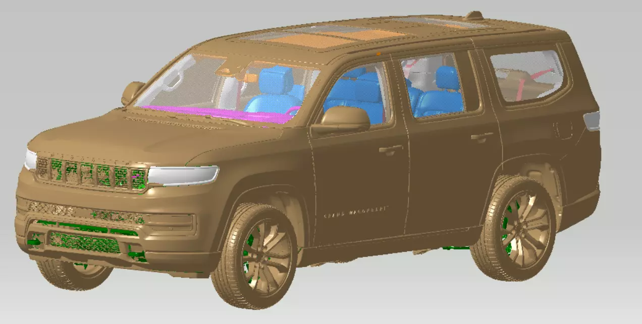 Jeep Grand Wagoneer Series III 4X4 2022 Vehicle 3d scan model 3D model