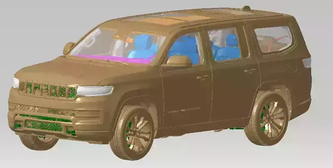 Jeep Grand Wagoneer Series III 4X4 2022 Vehicle 3d scan model