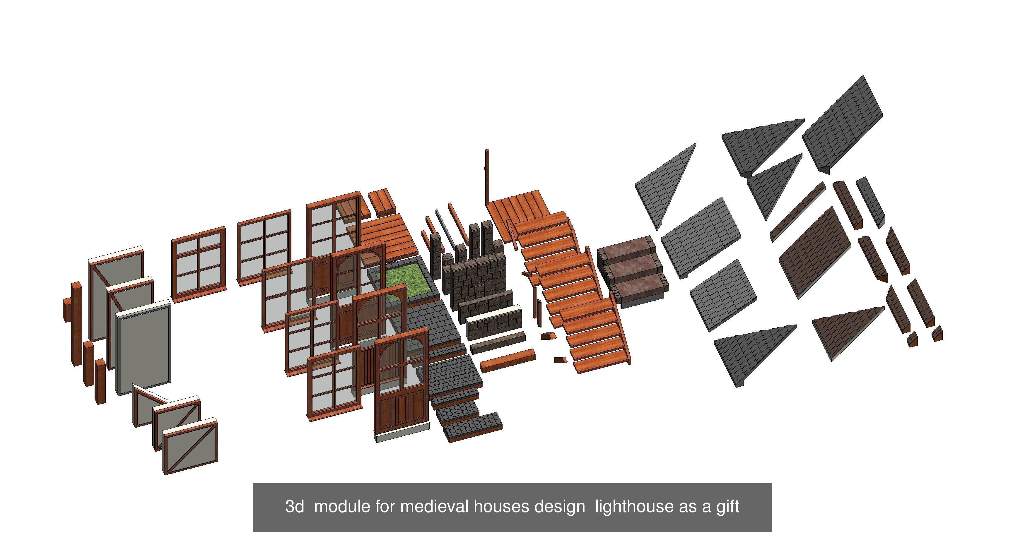 Europe buildings and streets 3D Model Collection_4