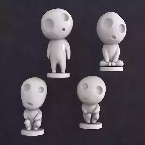 Princess Mononoke  Spirits of the forest 3D print model