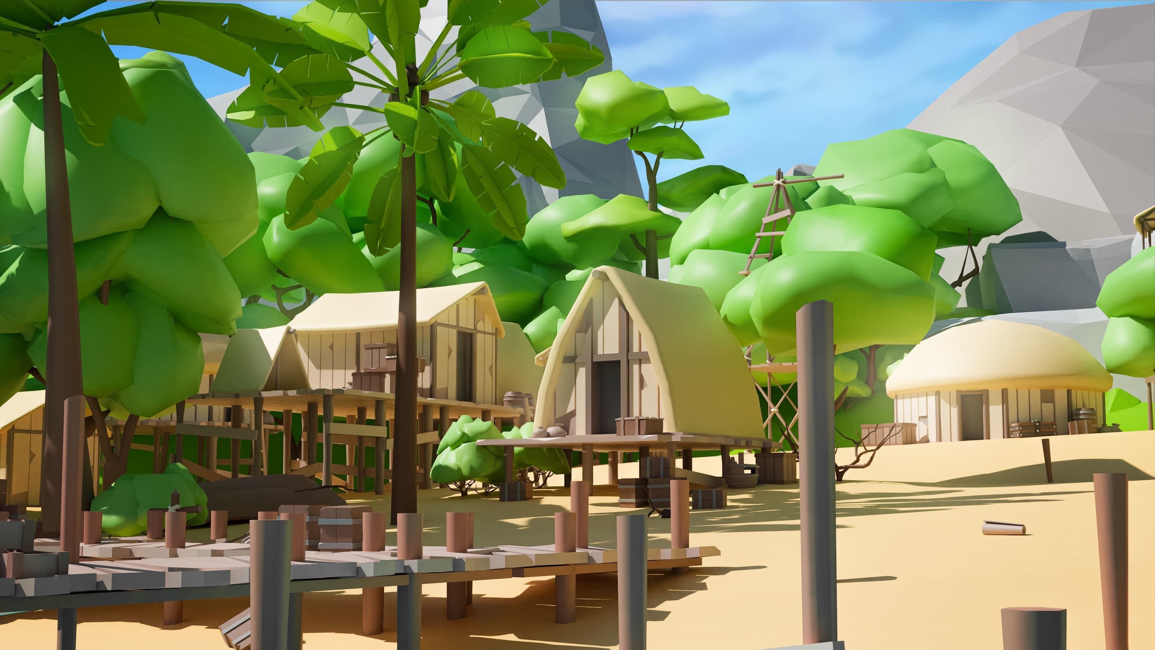 Pirates Low-poly 3D model_7