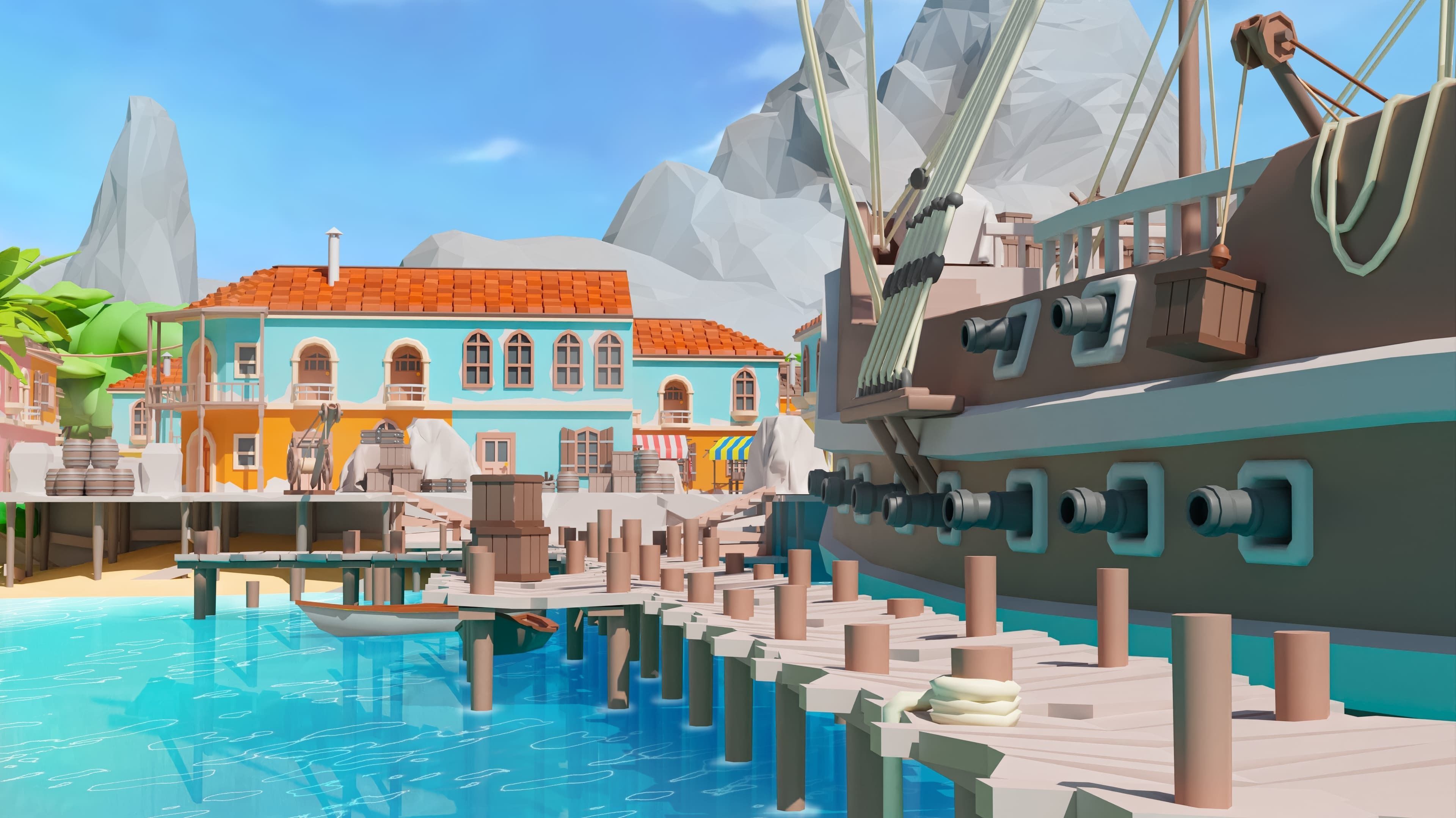 Pirates Low-poly 3D model_24