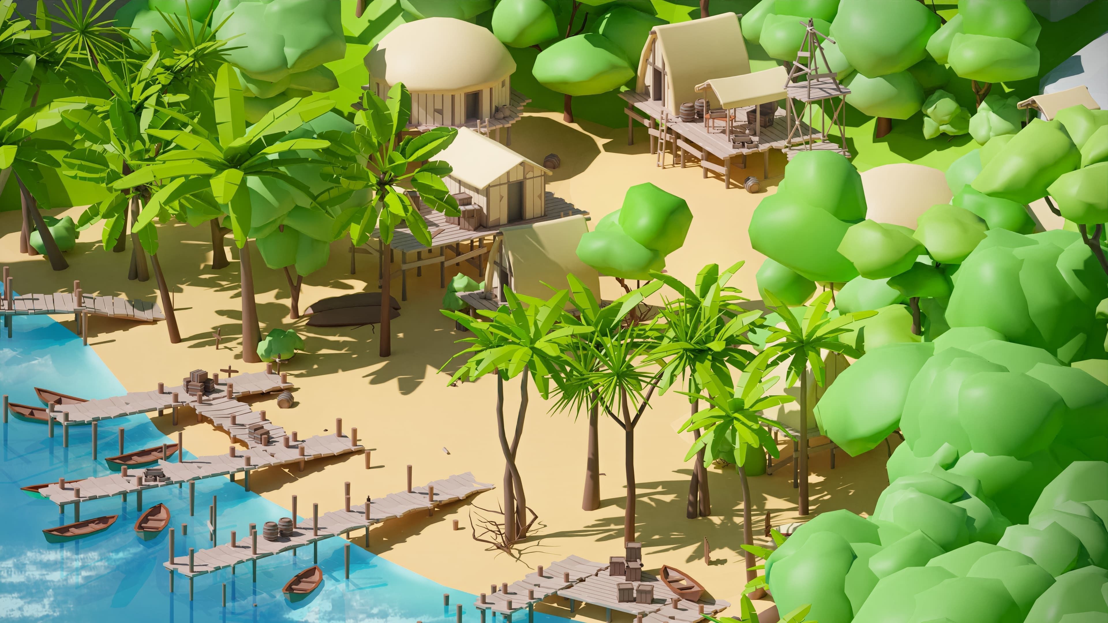 Pirates Low-poly 3D model_22